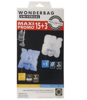 Original Σακουλες Σκούπας Wonderbag Universal Maxi Promo 15+3  Rowenta WB4091FA